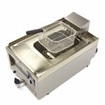 Friggitrice – 10L – 1 Cestello – con Rubinetto di Scarico – 400V – Maxima 09391640