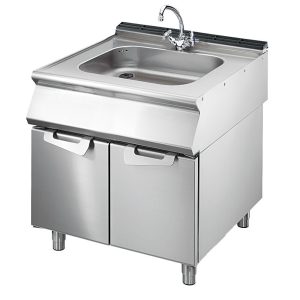 Lavatoio su base con porte