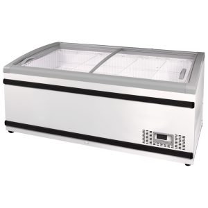 Mastro – Congelatore a pozzo da supermercato con coperchi scorrevoli in vetro, -16°/-24°C, 615 (446) litri – BCZ0021