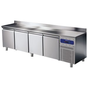 Mastro PRO – Tavolo freezer 4 porte GN 1/1 con alzatina, -10°/-20°C – BNB0207