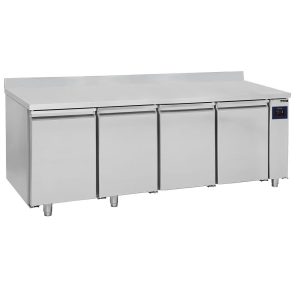 Virtus – Tavolo freezer remoto a 4 porte GN 1/1 con alzatina, -10°/-20°C - WiFi – BNB0015/FN