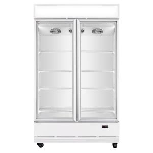 Frigorifero per bevande VAIOTEC TOPLINE 2 porte con insegna luminosa – 1040 L – bianco