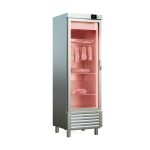 Armadio per frollatura e maturazione Dry Aging – 505 L, inox, sgocciolamento ed essiccazione, LED rosa – 11678