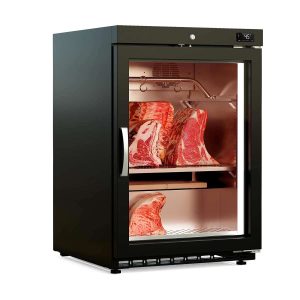 Vetrina per frollatura carne Dry Aging – 120 L, 20 kg, nera – 11672