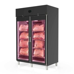 Vetrina per frollatura carne Dry Aging – 1404 L, 300 kg, nera – 11669