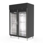 Vetrina per frollatura carne Dry Aging – 1404 L, 300 kg, nera – 11669
