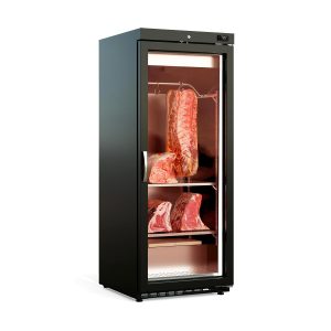 Vetrina per frollatura carne Dry Aging – 240 L, 55 kg, nera – 11674