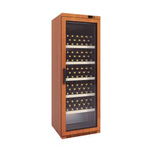 Frigorifero per vino – 348 L, 120 bottiglie, rivestimento in legno – 11654