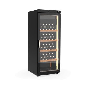 Frigorifero per vino – 240 L, 60 bottiglie, nero – 11676