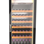 Frigorifero per vino – 240 L, 60 bottiglie, nero – 11676