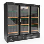 Frigorifero per vino – 1706 L, 315 bottiglie, 2 zone, nero – 11659