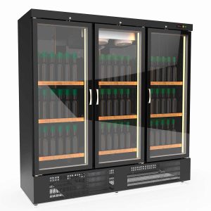 Frigorifero per vino – 1706 L, 315 bottiglie, 2 zone, nero – 11659