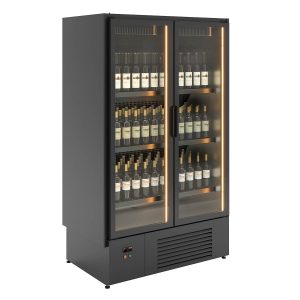 Frigorifero per vino – 1185 L, nero – 11691