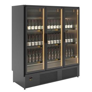 Frigorifero per vino – 1690 L, nero – 11692