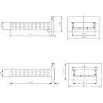 Set 3 cassetti per tavoli refrigerati, posizione centro-sinistra