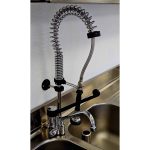 Doccetta lavastoviglie TOPLINE con miscelatore monocomando - Monoforo/Bassa altezza, 115 × 350 mm